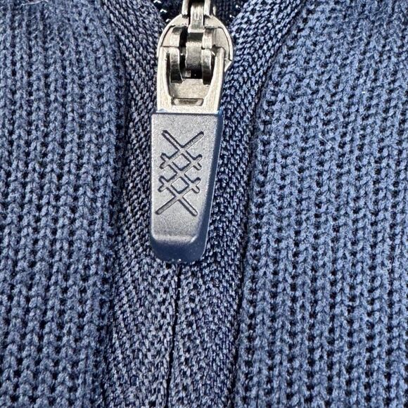 Rhone Communter 1/4 Zip Navy Blue Active Zip Pullover Performance Sweater - Picture 4 of 6